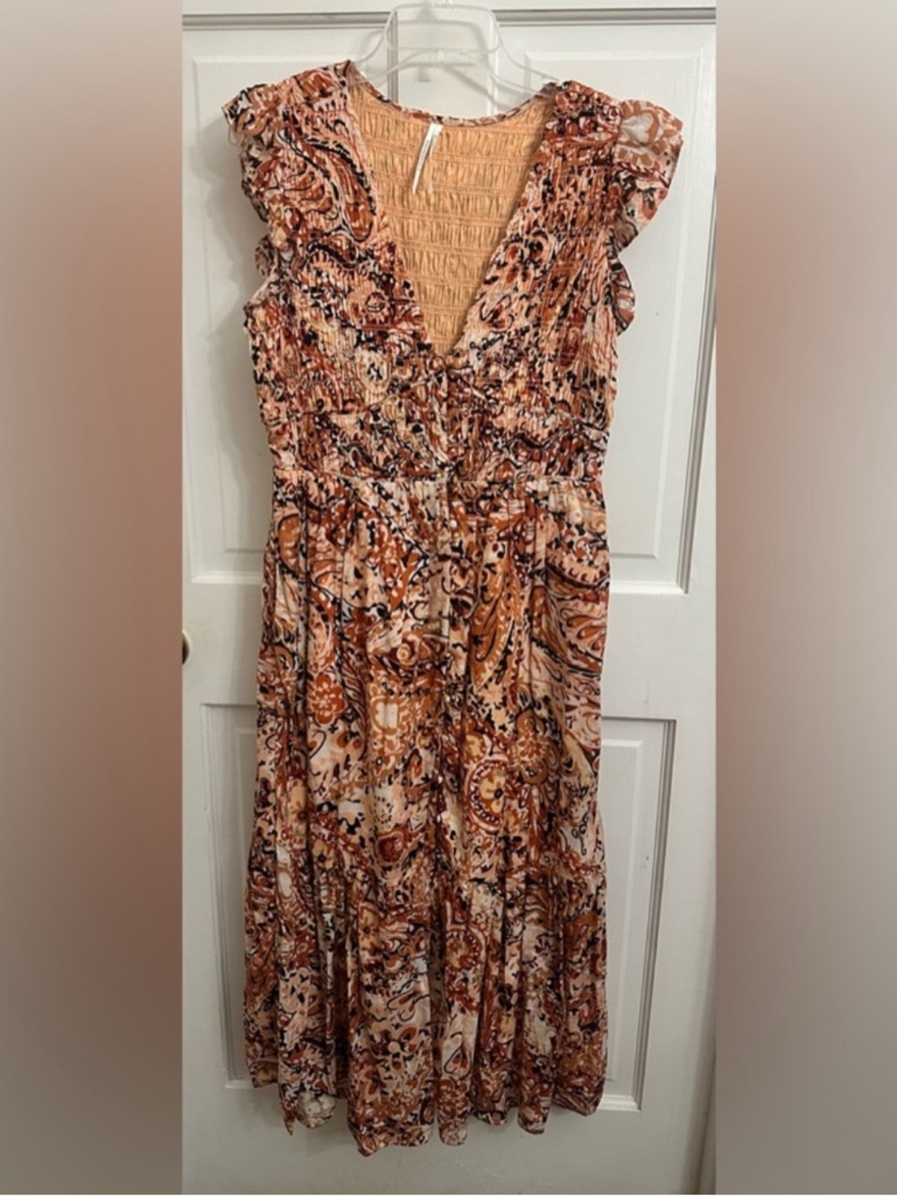 Anthropologie The Peregrine Printed Button Down Tiered
Midi Dress - Picture 5 of 12